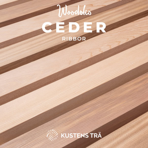 Woodolio Ceder ribbor Kustens Trä